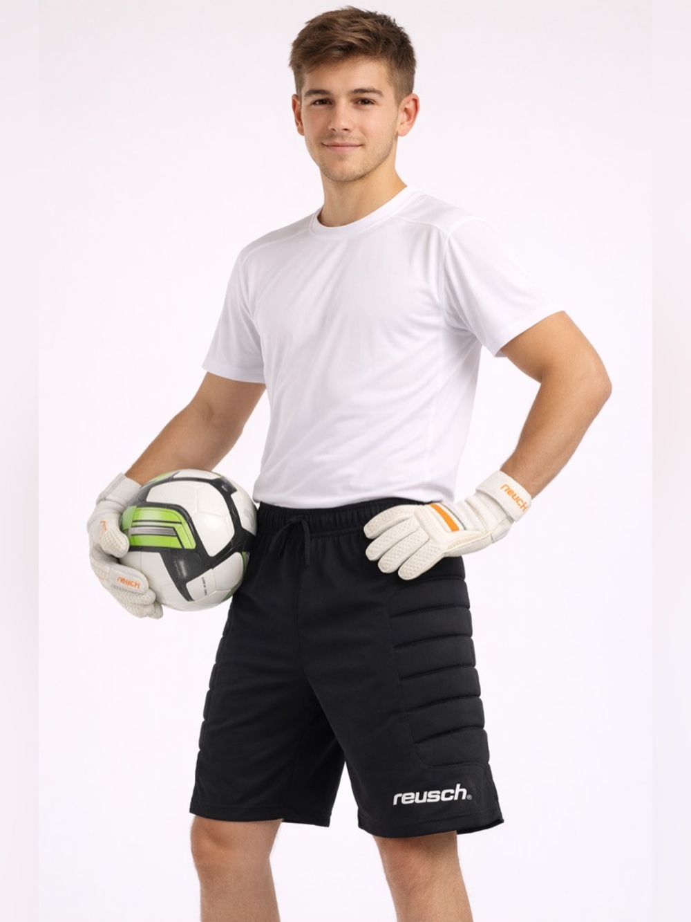 Reusch Padded Goalkeeper Shorts Black Adult Small NWT Soccer